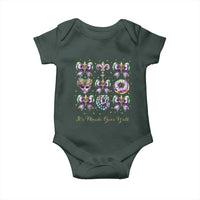 Coquette Bow Mardi Gras Baby Onesie It's Mardi Gras Y'all Fleur De Lis Mask