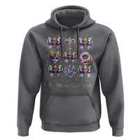 Coquette Bow Mardi Gras Hoodie It's Mardi Gras Y'all Fleur De Lis Mask