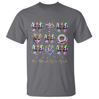 Coquette Bow Mardi Gras T Shirt It's Mardi Gras Y'all Fleur De Lis Mask