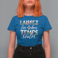 Mardi Gras T Shirt For Women Laissez Les Bon Temps Rouler