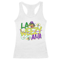 Mardi Gras Racerback Tank Top La Weezy Ana Hip Hop Aligator Louisiana