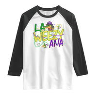 Mardi Gras Raglan Shirt La Weezy Ana Hip Hop Aligator Louisiana