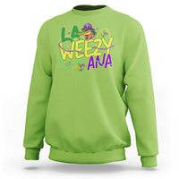 Mardi Gras Sweatshirt La Weezy Ana Hip Hop Aligator Louisiana