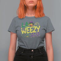 Mardi Gras T Shirt For Women La Weezy Ana Hip Hop Aligator Louisiana