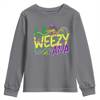Mardi Gras Youth Sweatshirt La Weezy Ana Hip Hop Aligator Louisiana