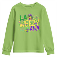 Mardi Gras Youth Sweatshirt La Weezy Ana Hip Hop Aligator Louisiana