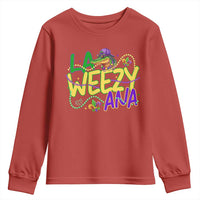 Mardi Gras Youth Sweatshirt La Weezy Ana Hip Hop Aligator Louisiana