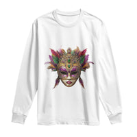 Jeweled Mask Louisiana Mardi Gras Long Sleeve Shirt