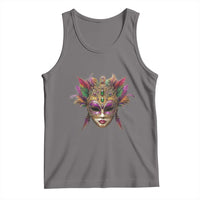Jeweled Mask Louisiana Mardi Gras Tank Top