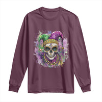Skeleton Jester Louisiana Mardi Gras Long Sleeve Shirt