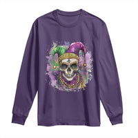 Skeleton Jester Louisiana Mardi Gras Long Sleeve Shirt