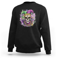 Skeleton Jester Louisiana Mardi Gras Sweatshirt