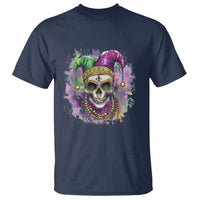Skeleton Jester Louisiana Mardi Gras T Shirt