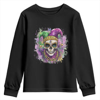 Skeleton Jester Louisiana Mardi Gras Youth Sweatshirt