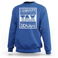 Funny Accountant Sweatshirt I Survived Tax Season - Wonder Print Shop