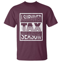 Funny Accountant T Shirt I Survived Tax Season - Wonder Print Shop