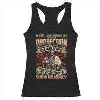 Native American Warrior Racerback Tank Top If They Stand Against You Show No Mercy