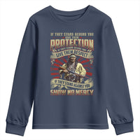 Native American Warrior Youth Sweatshirt If They Stand Against You Show No Mercy