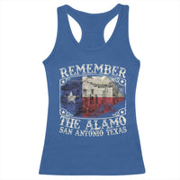 Texas Remember The Alamo Racerback Tank Top San Antonio Alamo War Texan Flag History Lover