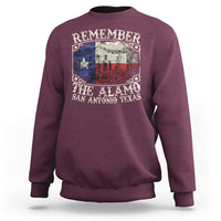 Texas Remember The Alamo Sweatshirt San Antonio Alamo War Texan Flag History Lover