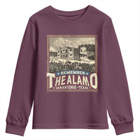 Texas Remember The Alamo Youth Sweatshirt San Antonio Alamo War History Lover