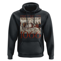 Medieval Bayeux Tapestry Hastings 1066 Hoodie Funny Party Like It's 1066 History Lover