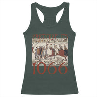 Medieval Bayeux Tapestry Hastings 1066 Racerback Tank Top Funny Party Like It's 1066 History Lover