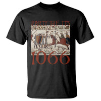 Medieval Bayeux Tapestry Hastings 1066 T Shirt Funny Party Like It's 1066 History Lover