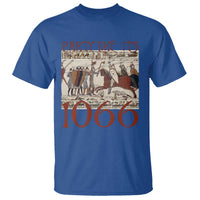 Medieval Bayeux Tapestry Hastings 1066 T Shirt Funny Party Like It's 1066 History Lover