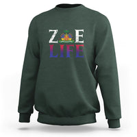 Haitian Sweatshirt Zoe Life Haiti Patriotic - Wonder Print Shop
