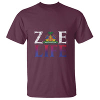 Haitian T Shirt Zoe Life Haiti Patriotic - Wonder Print Shop