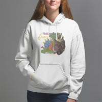 Haitian Princess Hoodie Proud Ayiti Woman Girl Haiti - Wonder Print Shop