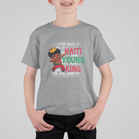 Haiti Young King Haitian Black Boys Kids T Shirt For Kid - Wonder Print Shop