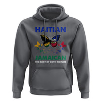 Haitian Jamaican Hoodie The Best Of Both Worlds Butterfly Haiti Jamaica Flag - Wonder Print Shop