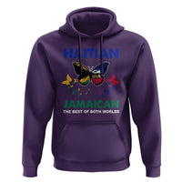Haitian Jamaican Hoodie The Best Of Both Worlds Butterfly Haiti Jamaica Flag - Wonder Print Shop