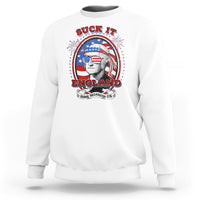 Funny George Washington Sweatshirt Suck It England 1776 4th Of July - Wonder Print Shop