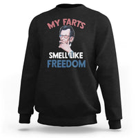 Funny Abraham Lincoln Sweatshirt My Farts Smell Like Freedom 4th Of July - Wonder Print Shop