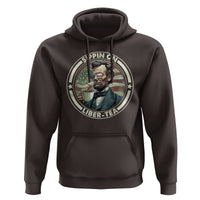 Funny Abraham Lincoln Hoodie Sippin On Liber-Tea Drinking Tea 4th Of July - Wonder Print Shop