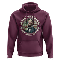 Funny Abraham Lincoln Hoodie Sippin On Liber-Tea Drinking Tea 4th Of July - Wonder Print Shop
