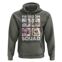 4th Of July Hoodie US Freedom Squad Washington Jefferson Hamilton Franklin - Wonder Print Shop
