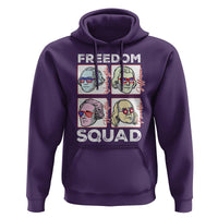 4th Of July Hoodie US Freedom Squad Washington Jefferson Hamilton Franklin - Wonder Print Shop
