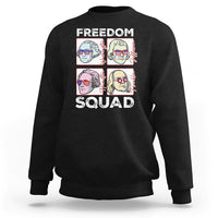 4th Of July Sweatshirt US Freedom Squad Washington Jefferson Hamilton Franklin - Wonder Print Shop