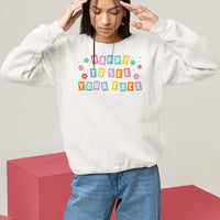 Teacher Sweatshirt Happy To See Your Face Back To School - Wonder Print Shop