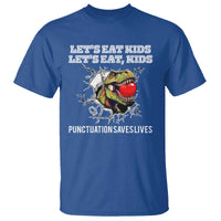 Funny Teacher T Shirt Let's Eat Kid Punctuation Saves Lives - Wonder Print Shop