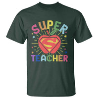Funny Super Teacher Superhero Apple T Shirt - Wonder Print Shop