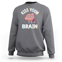 Teacher Sweatshirt Kiss Your Brain Back To School - Wonder Print Shop
