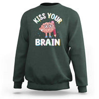 Teacher Sweatshirt Kiss Your Brain Back To School - Wonder Print Shop