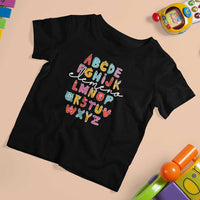 Teacher Alphabet Elemeno Cute Little Monster T Shirt For Kid - Wonder Print Shop