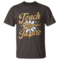 Teacher T Shirt Teach Love Inspire Back To School - Wonder Print Shop