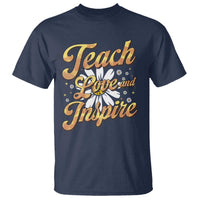 Teacher T Shirt Teach Love Inspire Back To School - Wonder Print Shop